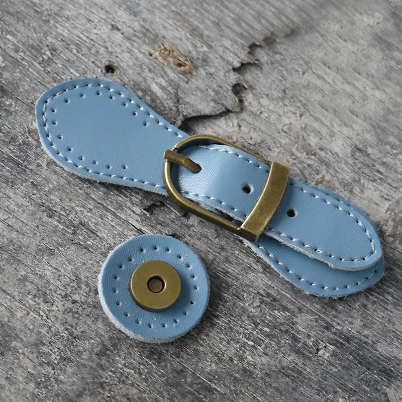 Bag Magnetic Buttons Genuine Leather Bronze Hasp Buckle Cambridge Bag Fastener Women Handmade DIY Crossbody Handbag Accessories