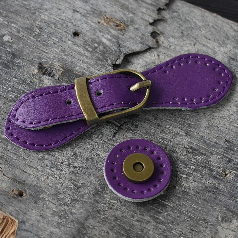 Bag Magnetic Buttons Genuine Leather Bronze Hasp Buckle Cambridge Bag Fastener Women Handmade DIY Crossbody Handbag Accessories