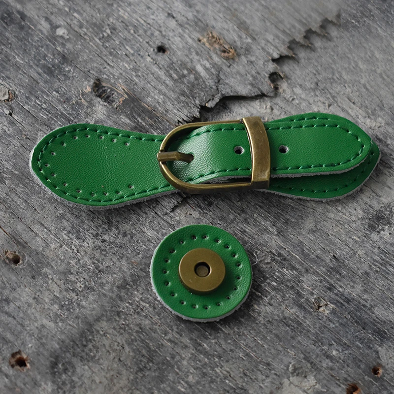 Bag Magnetic Buttons Genuine Leather Bronze Hasp Buckle Cambridge Bag Fastener Women Handmade DIY Crossbody Handbag Accessories