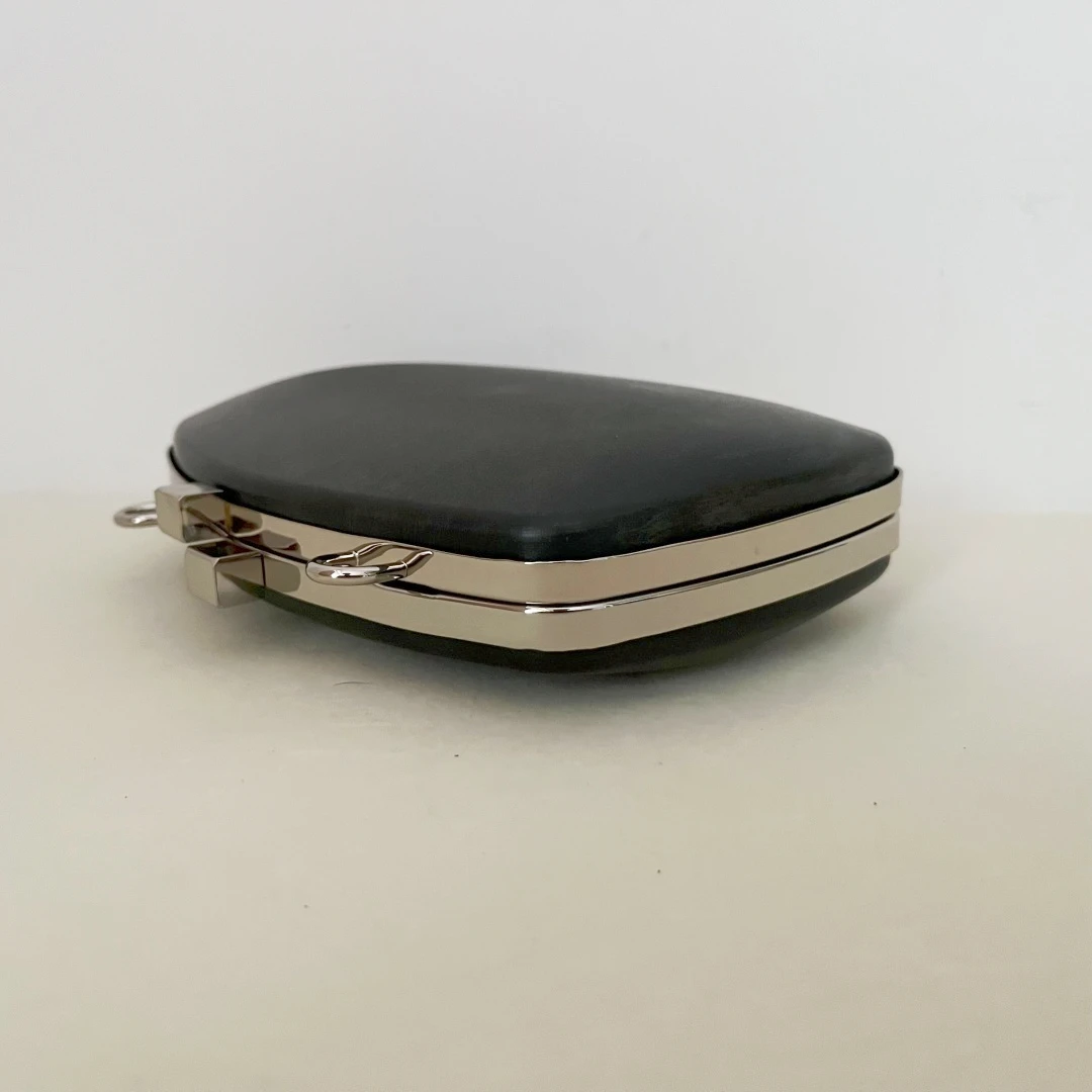 18cm Ellipse Box Bag Clutch Frame Metal Purse Frame Accessories Chain Clasp Loop Head Lock Handmade Bag Mold Materials