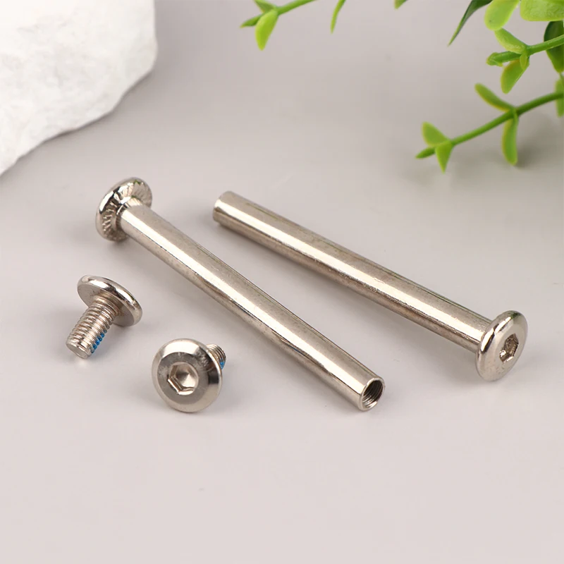 2Sets stainless steel luggage screws, luggage accessories Luggage Wheels Bolts 6*33-60mm