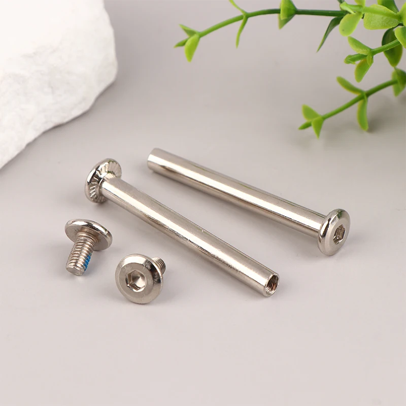 2Sets stainless steel luggage screws, luggage accessories Luggage Wheels Bolts 6*33-60mm