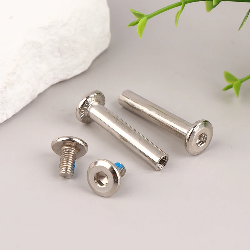 2Sets stainless steel luggage screws, luggage accessories Luggage Wheels Bolts 6*33-60mm