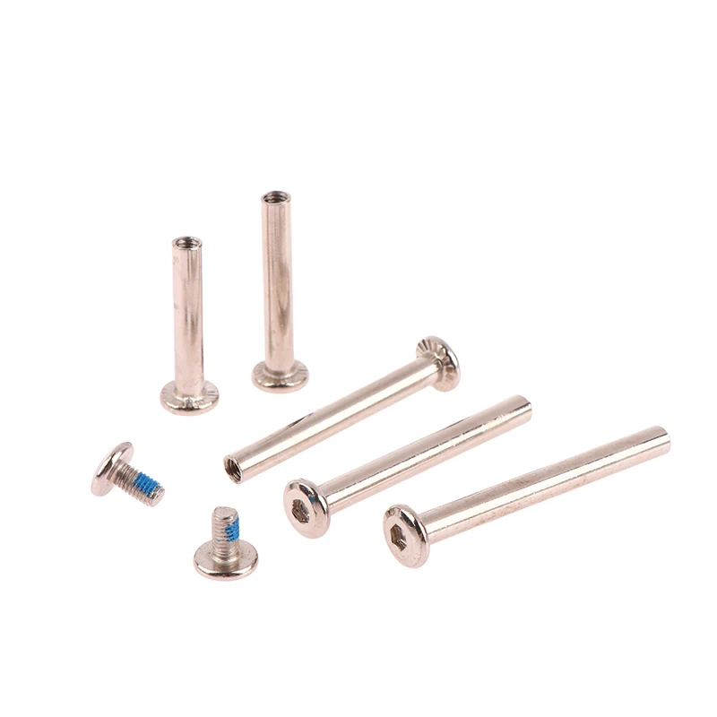 2Sets stainless steel luggage screws, luggage accessories Luggage Wheels Bolts 6*33-60mm