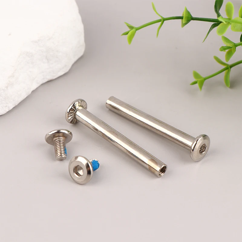 2Sets stainless steel luggage screws, luggage accessories Luggage Wheels Bolts 6*33-60mm
