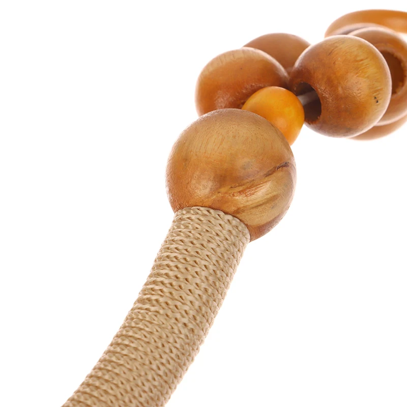 Women Fashion Wooden Bead Rope Bag Strap Wooden Handle Rope Beads Handbag Shoulder Belt DIY Replacement Bag Accessories