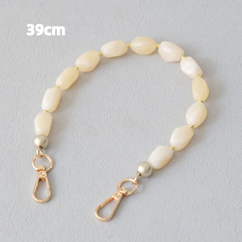 New Fashion Woman Bag Accessory Detachable Green Beaded Chains Cute Acrylic Luxury Strap Women Elegant Bag Shoulder Handle Chain