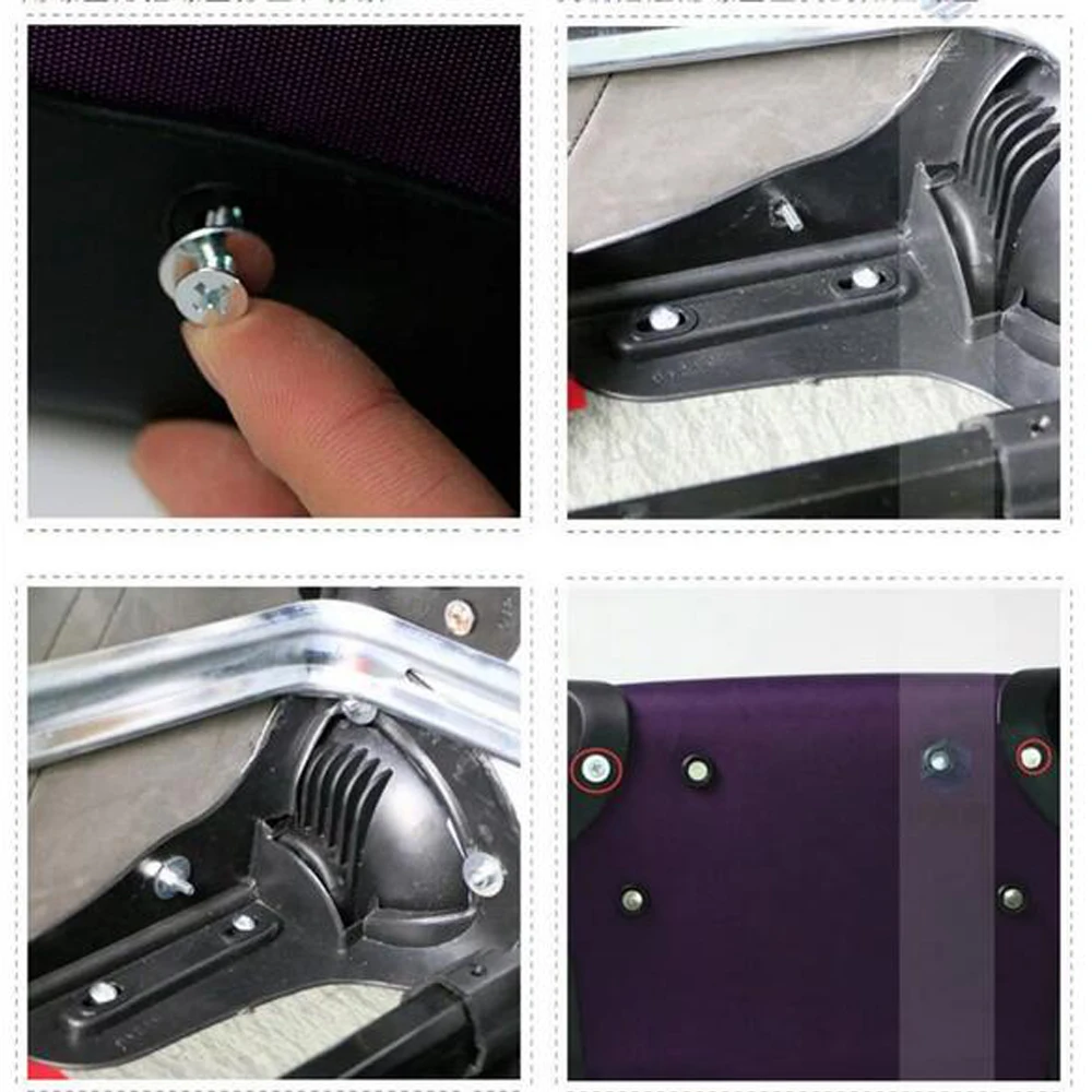 GUGULUZA Luggage Wheels Accessories, Suitcase Trolley Universal Wheel Casters Replacement Wearable Repair Old Suitcase #STA-72