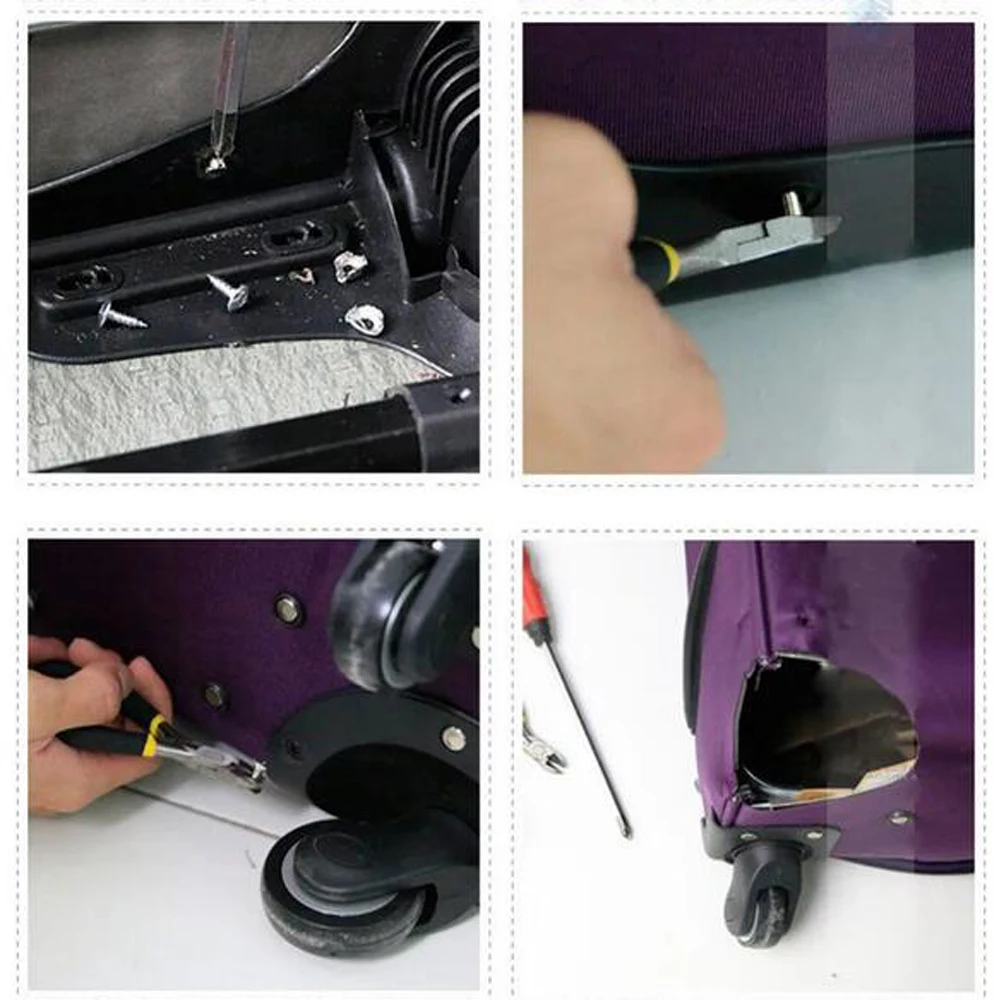GUGULUZA Luggage Wheels Accessories, Suitcase Trolley Universal Wheel Casters Replacement Wearable Repair Old Suitcase #STA-72