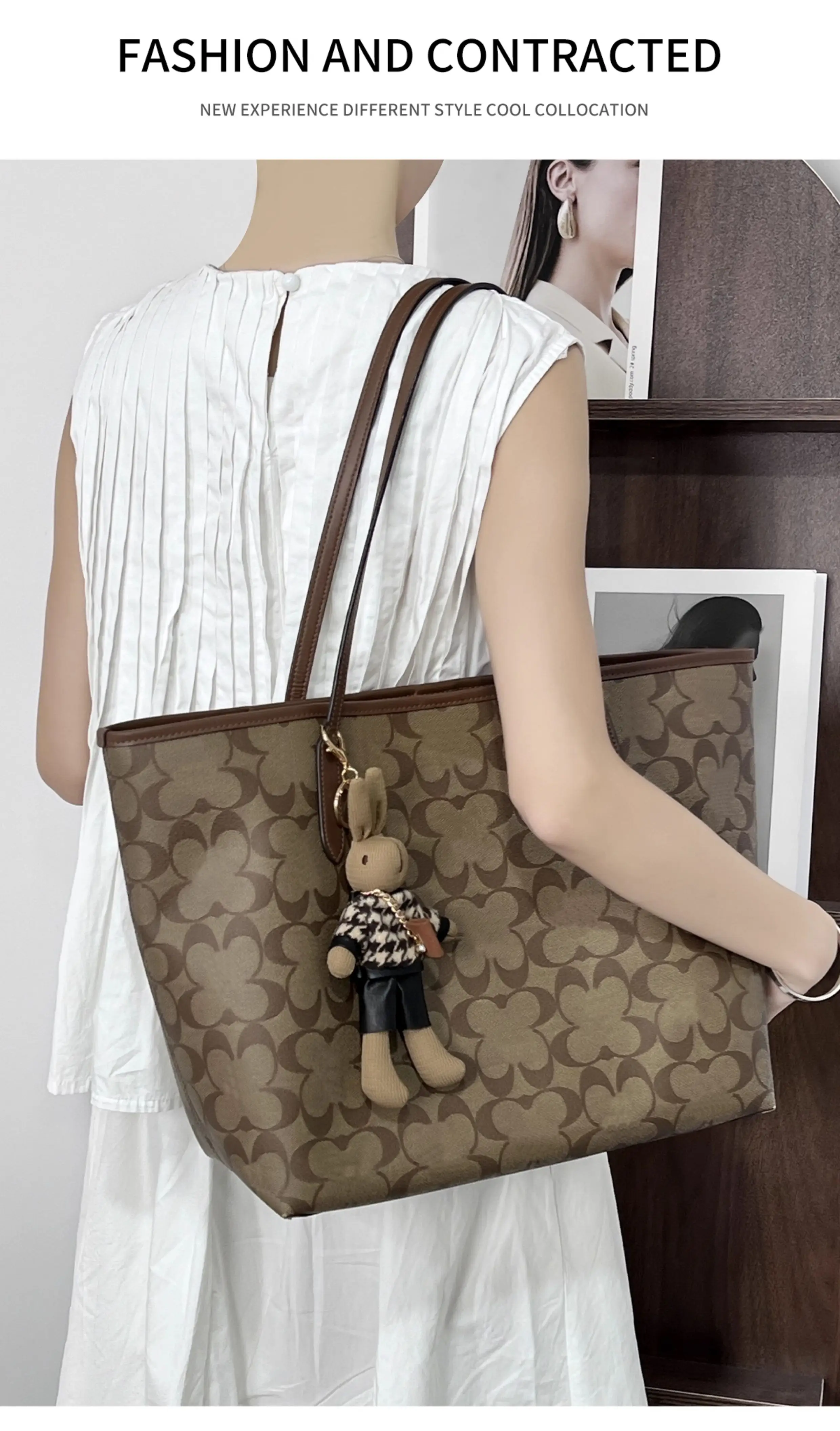 Bag Charm For Tote Bag Fashion Bag Pendant Decoration Doll Bunny Keychain High Luxury Bag Decoration Bag Accessories Girl Gift
