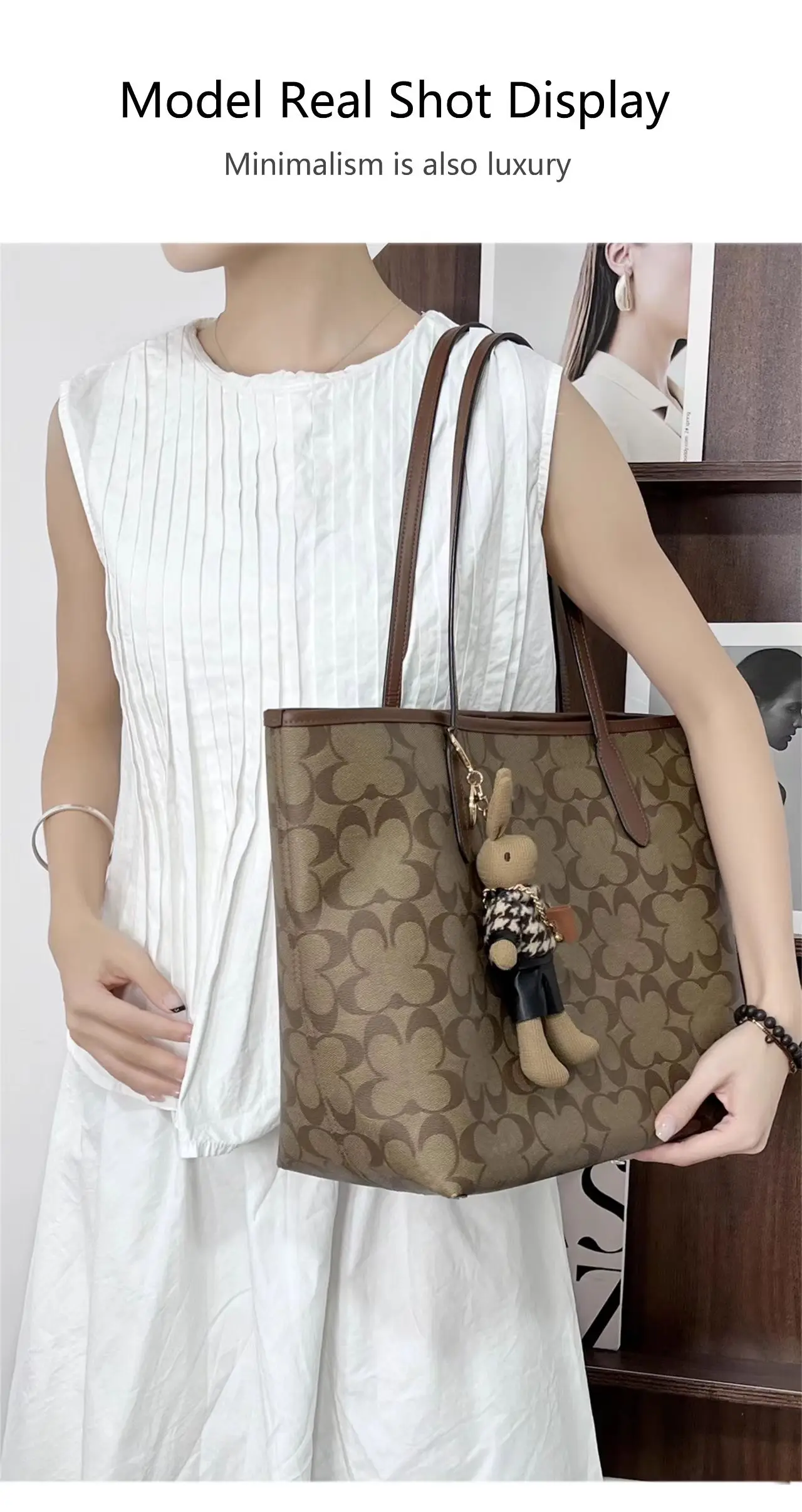 Bag Charm For Tote Bag Fashion Bag Pendant Decoration Doll Bunny Keychain High Luxury Bag Decoration Bag Accessories Girl Gift