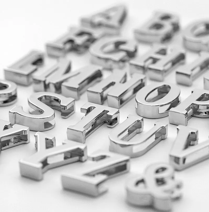 CRAZYSMITH Letter Decorative Buckles Alphabet Decoration Zinc Alloy Hardware for Bag Strap Belt Modification DIY Bag Accessories