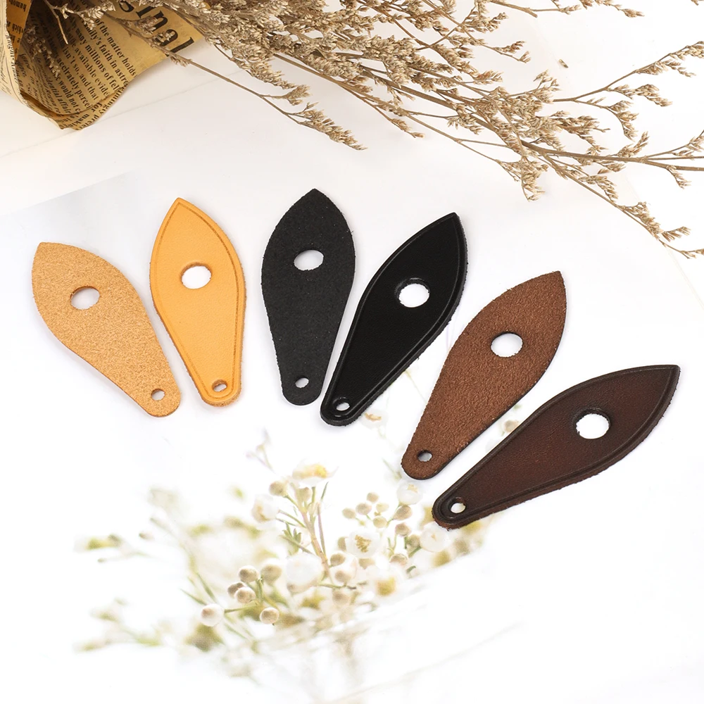 2Pcs/Lot Fashion Handbag Zipper Pulls Genuine Vachetta Leather Replacement for Speedy 25/30/35 Bag Designer Zipper Pull
