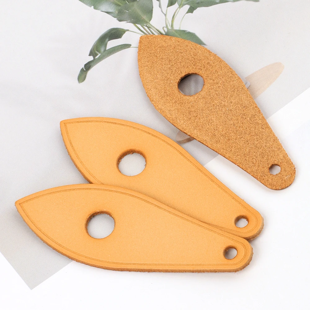 2Pcs/Lot Fashion Handbag Zipper Pulls Genuine Vachetta Leather Replacement for Speedy 25/30/35 Bag Designer Zipper Pull