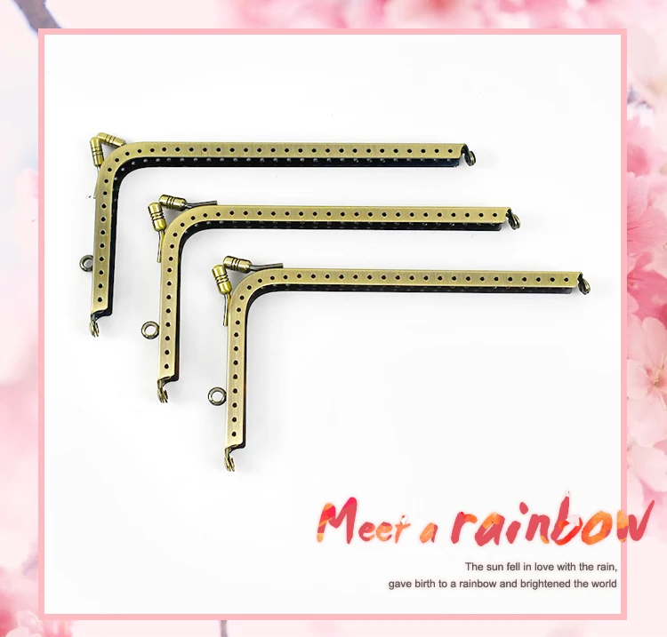 1/2/5Pcs 12.5-18.5cm Metal Bags Handle Coin Purse Frame Handbag Wallet Kiss Clasp Sewing Bracket DIY Hardware Bag Accessories