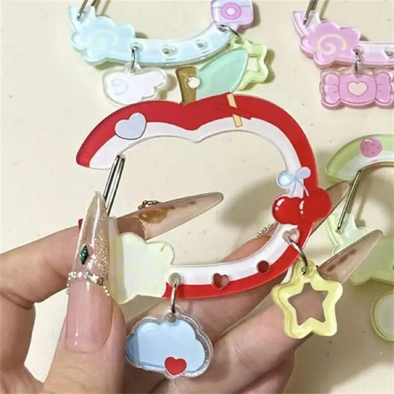 Kawaii Acrylic Carabiner Keychain Cute Cartoon Key Ring for Backpack, Bag Charm & Ita Bag Accessory〔CC88〕