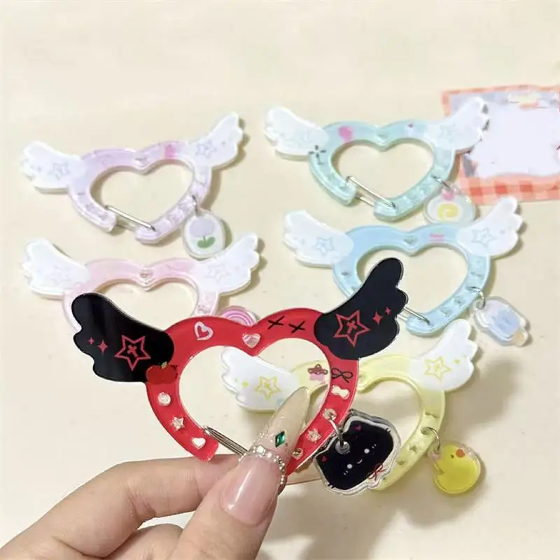 Kawaii Acrylic Carabiner Keychain Cute Cartoon Key Ring for Backpack, Bag Charm & Ita Bag Accessory〔CC88〕