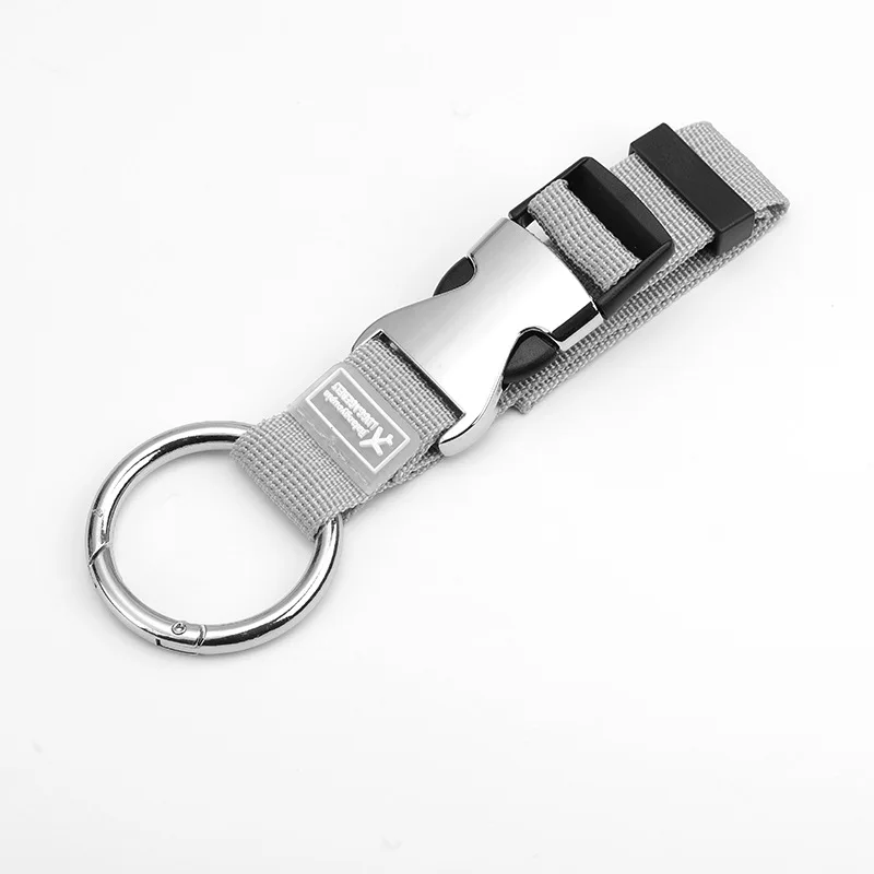 Holiday Travel Portable Nylon Suitcase Hanging Bag with Zinc Alloy Hiking Buckle Strap with External Hook Strap Jacket Holder