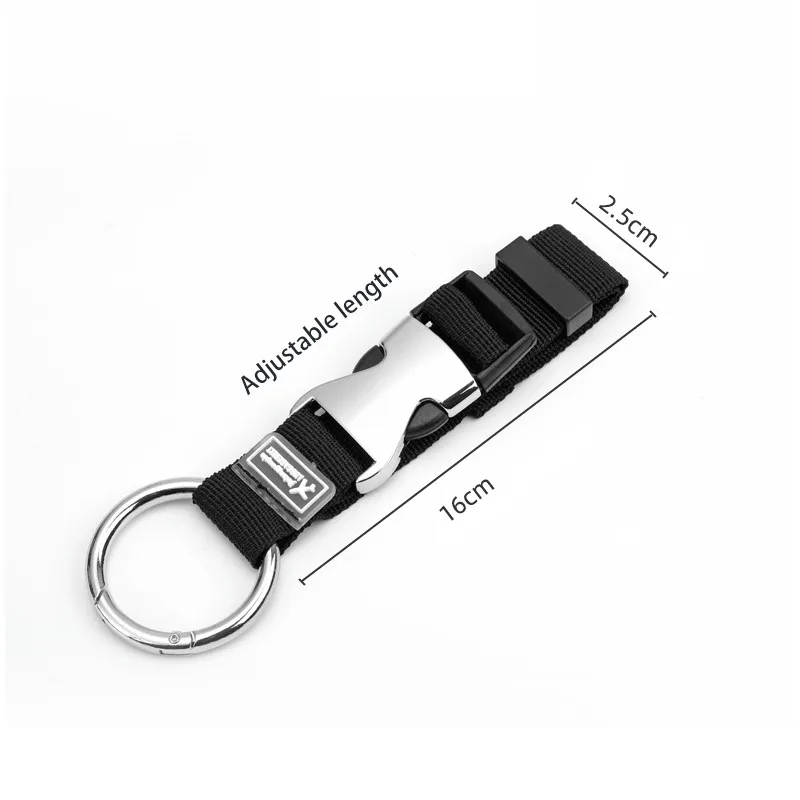 Holiday Travel Portable Nylon Suitcase Hanging Bag with Zinc Alloy Hiking Buckle Strap with External Hook Strap Jacket Holder