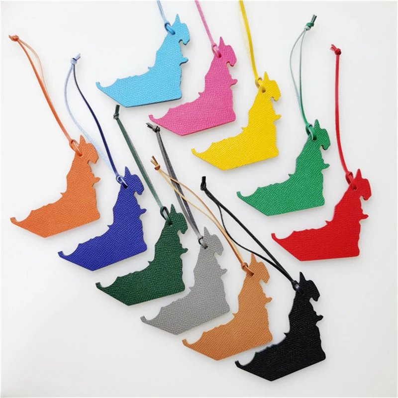 Wholesale Luxury Genuine Natural Leather Character Alphabet Arabic Letter H Keychain Backpack Pendant Ladies Women Bag Charm