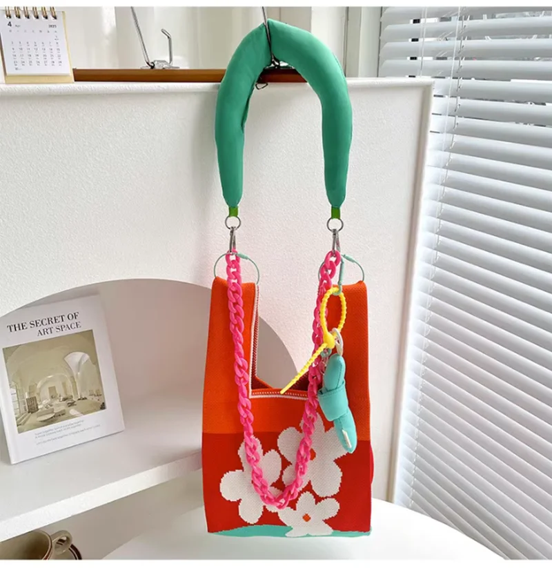 Woman Handbag Extension Strap Acrylic Chain Cross Body Wide Shoulder Strap Replacement Handles Bags Part Accessories