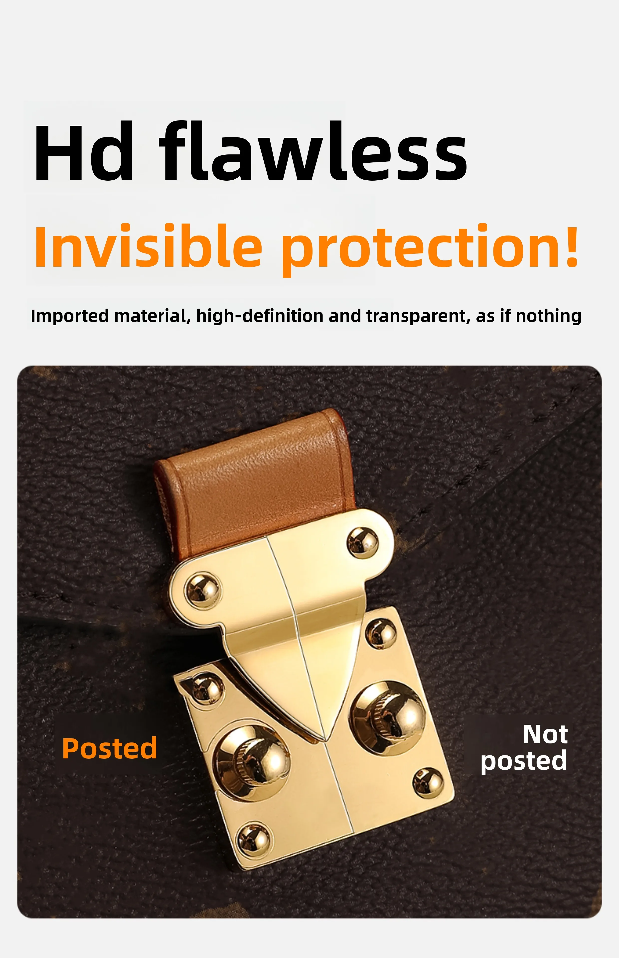 Metal Protective Film For Lv Speedy20 Metal Anti Oxidation Protective Film Invisibility Metal Protective Film Bag Accessories