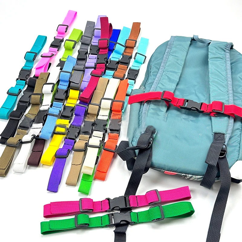 Adjustable Non-Slip Backpack Chest Strap Harness Fashion Durable for Outdoor Camping Bags Shoulder Straps Accessories