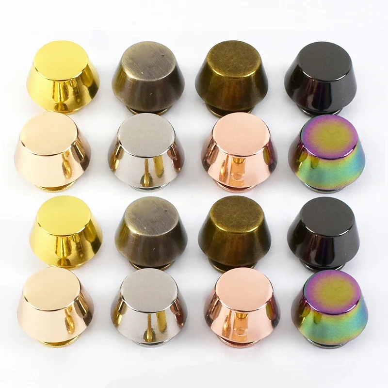 10/20Pcs Deepeel Metal Nail Rivets Buckle Screws Leather Handbag Decorative Spikes Bottom Protection DIY Hardware Accessories