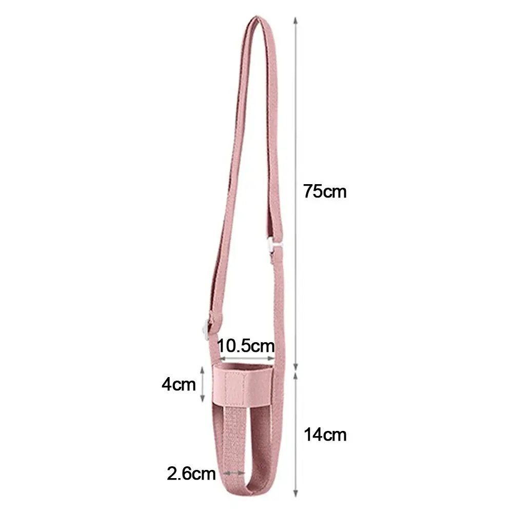 Cartoon-style Cute Water Bottle Shoulder Strap Crossbody Lanyard Mesh Pouch Portable Drink Bottle Carrier Insulated Cup Sleeve