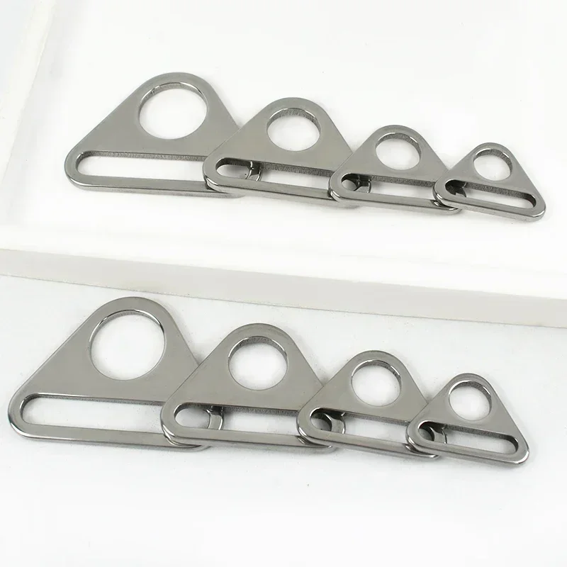 5/10Pcs Deepeel 20-38mm Stainless Steel Triangle Buckle Bag Strap Adjuster Clasp Bra Bikini Anti-slip Connector DIY Fastener Kit