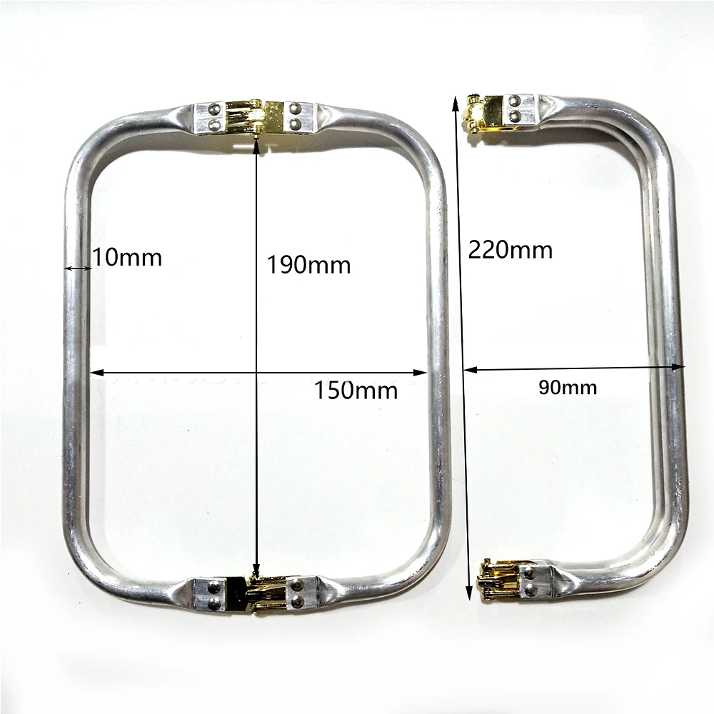 Metal Aluminum Tube Frame Bags Handle Accessories Clutch Bag Wallet Pouch Handbag Bag Parts Accessories 16/20/22/25/30cm