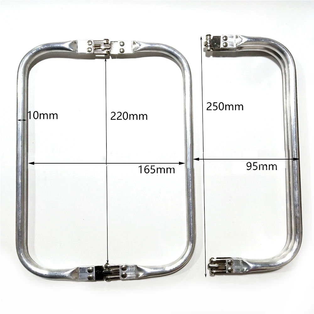 Metal Aluminum Tube Frame Bags Handle Accessories Clutch Bag Wallet Pouch Handbag Bag Parts Accessories 16/20/22/25/30cm