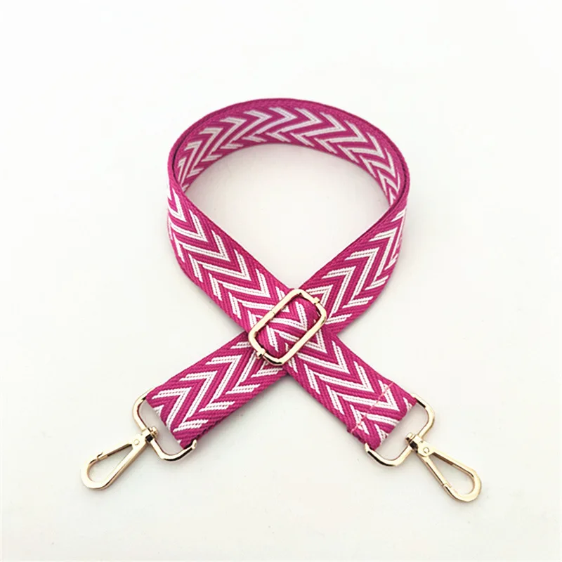 Colorful Bag Strap Women Shoulder Crossbody Bag Belt Adjustable Wide Strap Bag Part Accessories Female Messenger Bag Strap 130cm