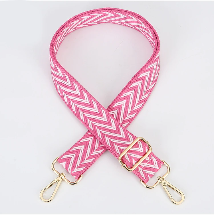 Colorful Bag Strap Women Shoulder Crossbody Bag Belt Adjustable Wide Strap Bag Part Accessories Female Messenger Bag Strap 130cm