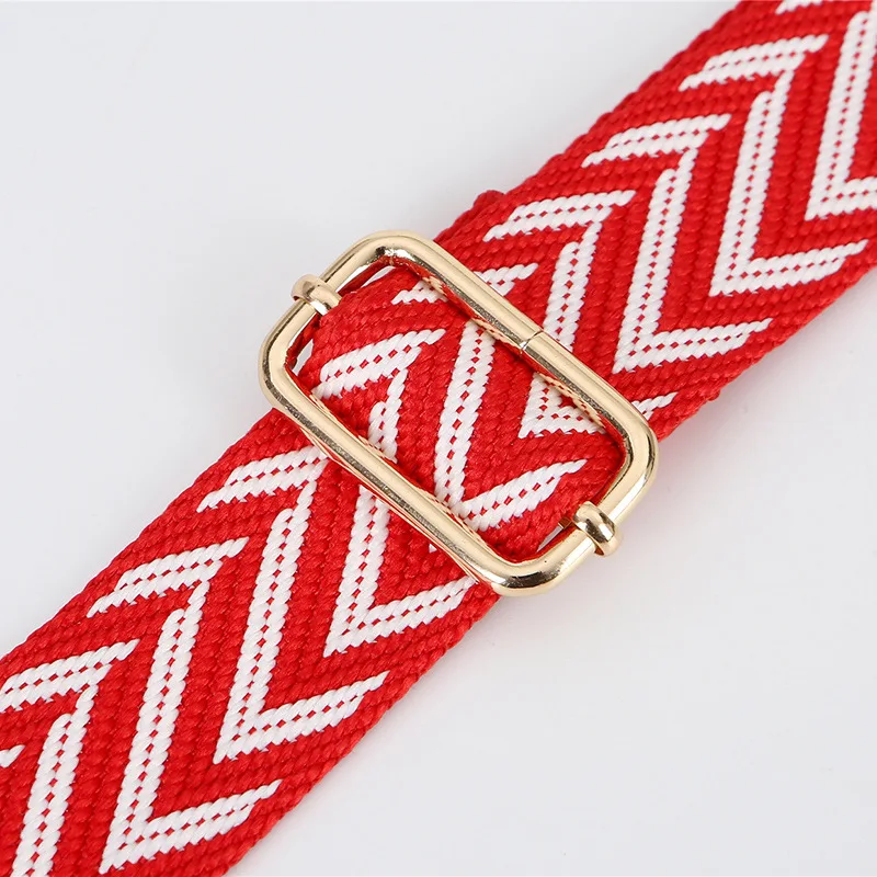 Colorful Bag Strap Women Shoulder Crossbody Bag Belt Adjustable Wide Strap Bag Part Accessories Female Messenger Bag Strap 130cm