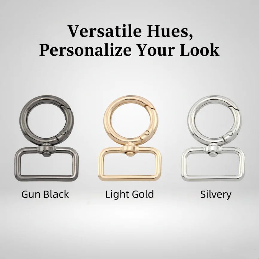 5-20pcs 13-38mm Metal Bags Strap Buckle Swivel Lobster Clasp Pet Collar Carabiner Bag Straps Keychain Snap Hook Accessories