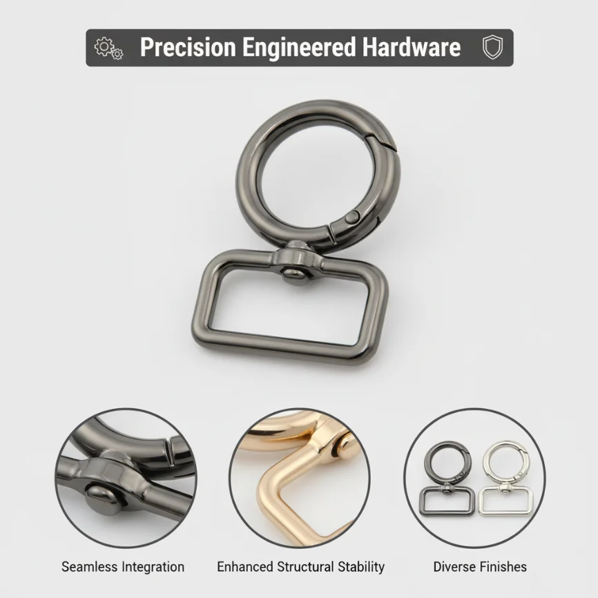 5-20pcs 13-38mm Metal Bags Strap Buckle Swivel Lobster Clasp Pet Collar Carabiner Bag Straps Keychain Snap Hook Accessories