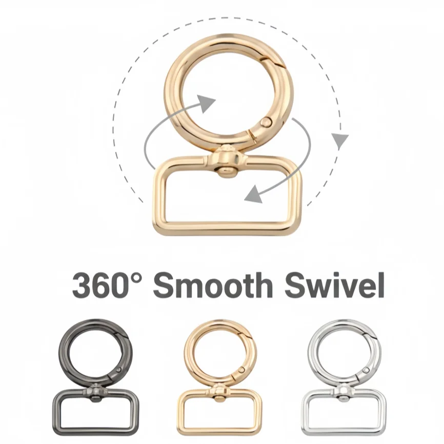 5-20pcs 13-38mm Metal Bags Strap Buckle Swivel Lobster Clasp Pet Collar Carabiner Bag Straps Keychain Snap Hook Accessories