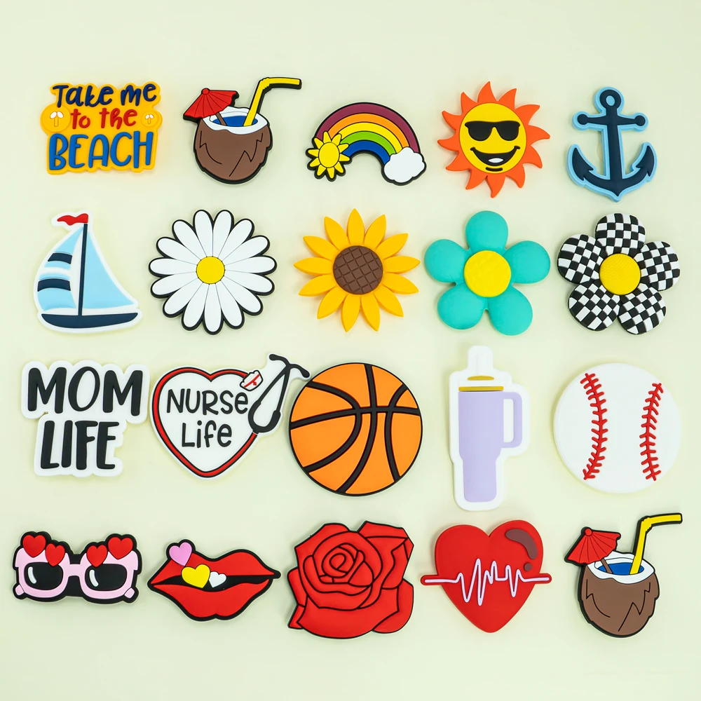1pcs Mom Life Charms For Beach Bag Accessories Colourful Cool Moms Clus Decoration Dog Beach Tote Bag Accessories