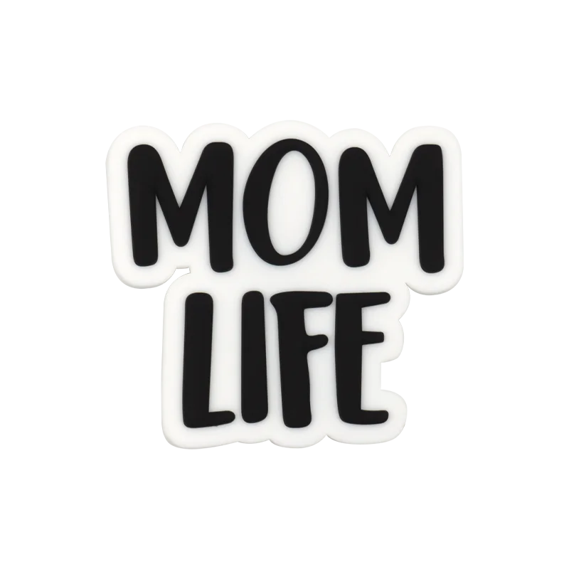 1pcs Mom Life Charms For Beach Bag Accessories Colourful Cool Moms Clus Decoration Dog Beach Tote Bag Accessories