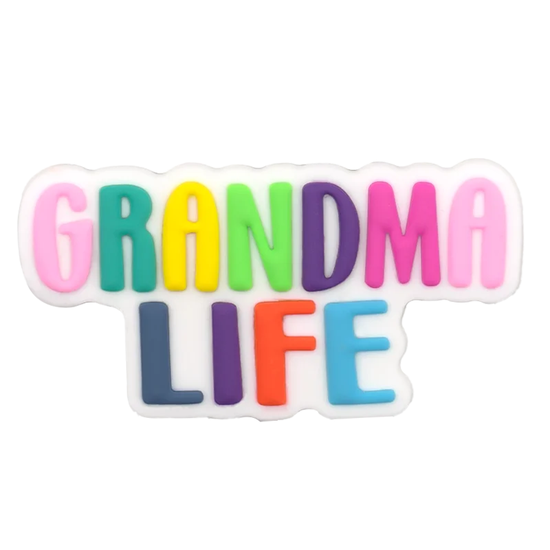 1pcs Mom Life Charms For Beach Bag Accessories Colourful Cool Moms Clus Decoration Dog Beach Tote Bag Accessories