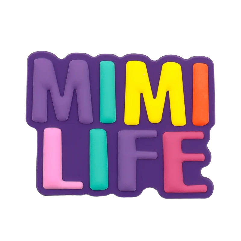 1pcs Mom Life Charms For Beach Bag Accessories Colourful Cool Moms Clus Decoration Dog Beach Tote Bag Accessories