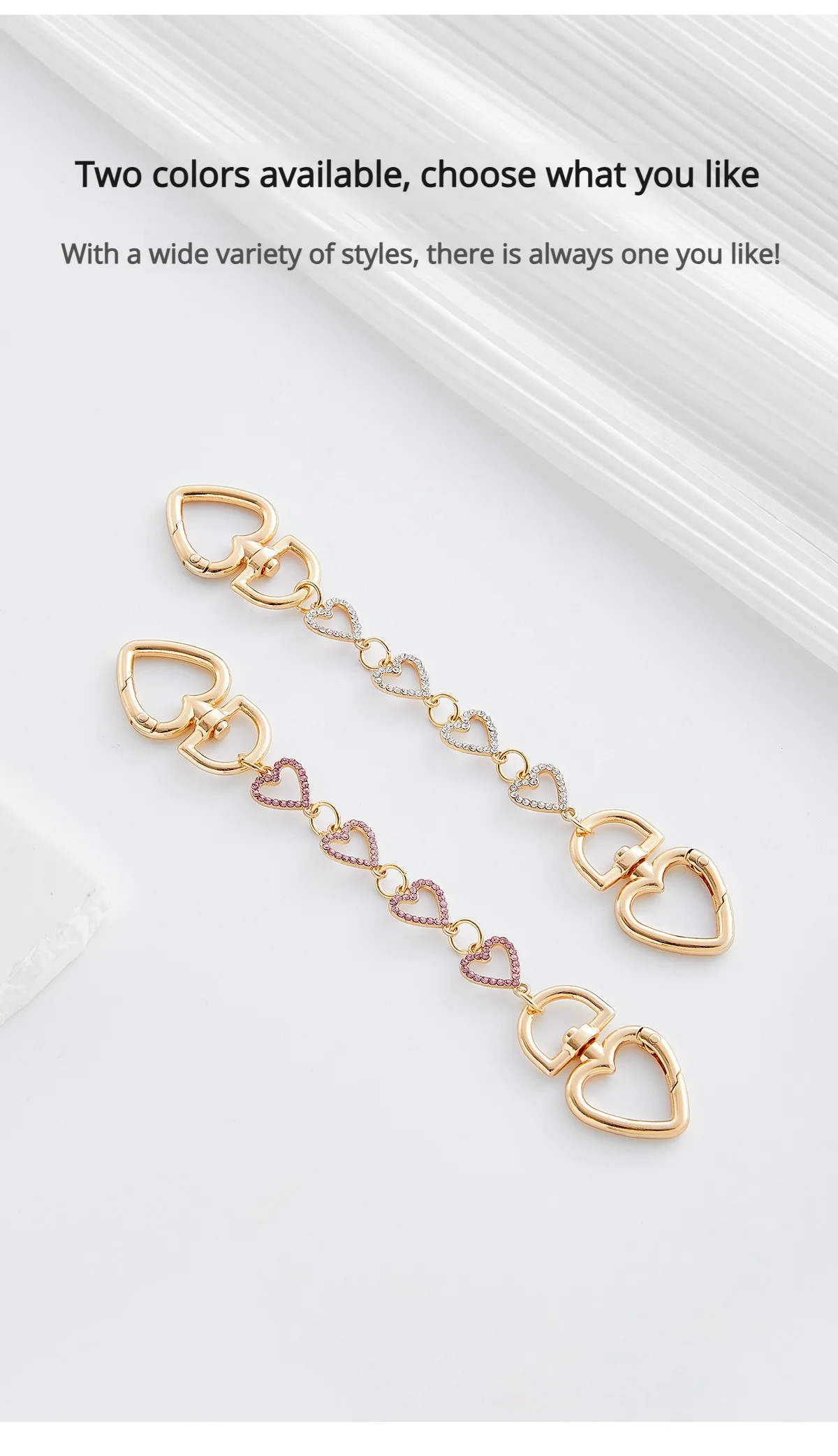 Bag Extension Chain For Teri Women Bag Fashion Durable Bag Decoration Chain Underarm Shoulder Strap Extension Bag Accessories