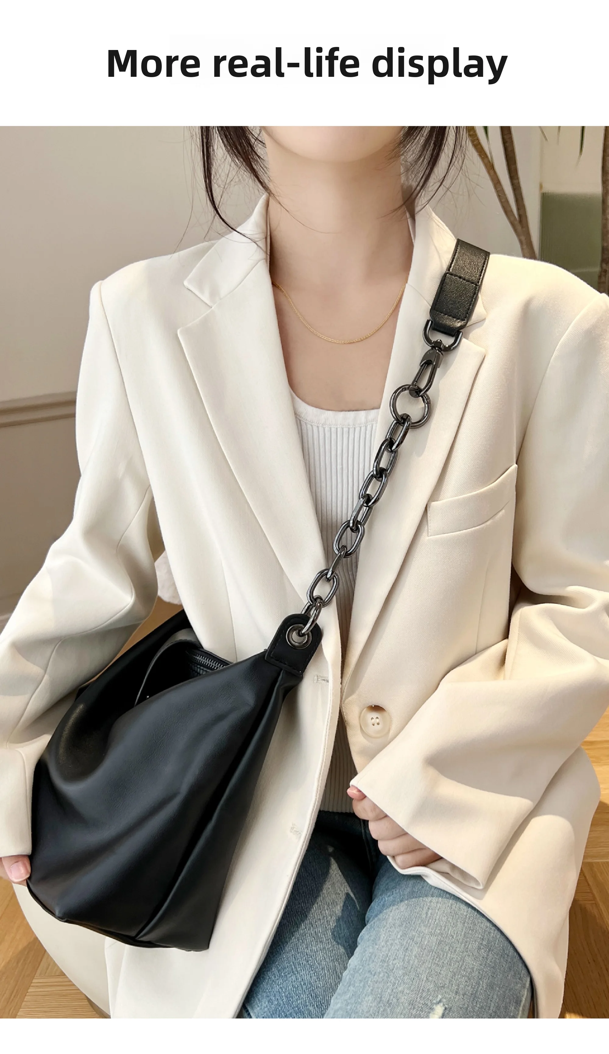 Extension Chain For Longchamp Hobo Crossbody Bag Belt Shoulder Strap Bag Decoration Bag Chain Bag Transformation Accessories