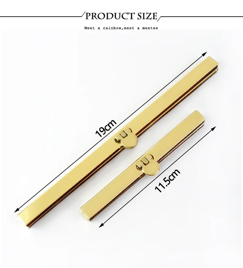 2/5/10Pcs 11.5/19cm Purse Frame Metal Lock Buckles Wallet Kiss Clasps Handbag Locks Clutch Handles Buckle DIY Bag Accessories