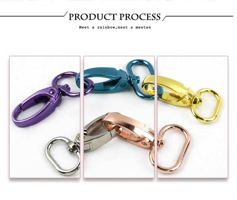 5/10Pcs 20-38mm Bag Strap Metal Buckle Swivel Lobster Clasp Dog Collar Carabiner Clip KeyChain Webbing Snap Hook DIY Accessories