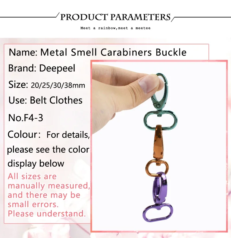 5/10Pcs 20-38mm Bag Strap Metal Buckle Swivel Lobster Clasp Dog Collar Carabiner Clip KeyChain Webbing Snap Hook DIY Accessories