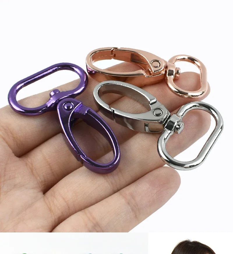 5/10Pcs 20-38mm Bag Strap Metal Buckle Swivel Lobster Clasp Dog Collar Carabiner Clip KeyChain Webbing Snap Hook DIY Accessories
