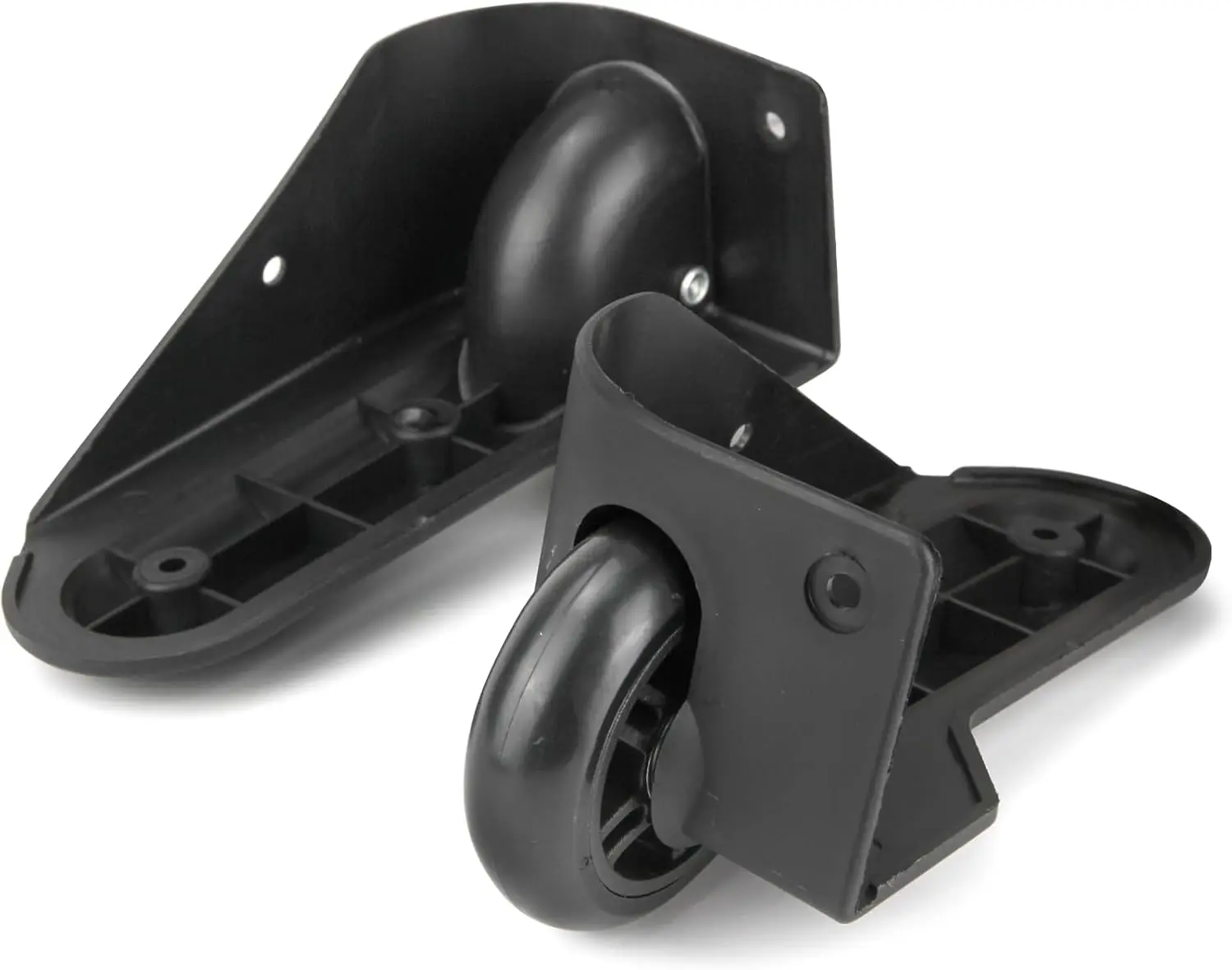 GUGULUZA 1Pair Luggage Replacement Wheel Travel Suitcase Repair Wheels Black Trolley Luggage Caster Directional Wheels ST047