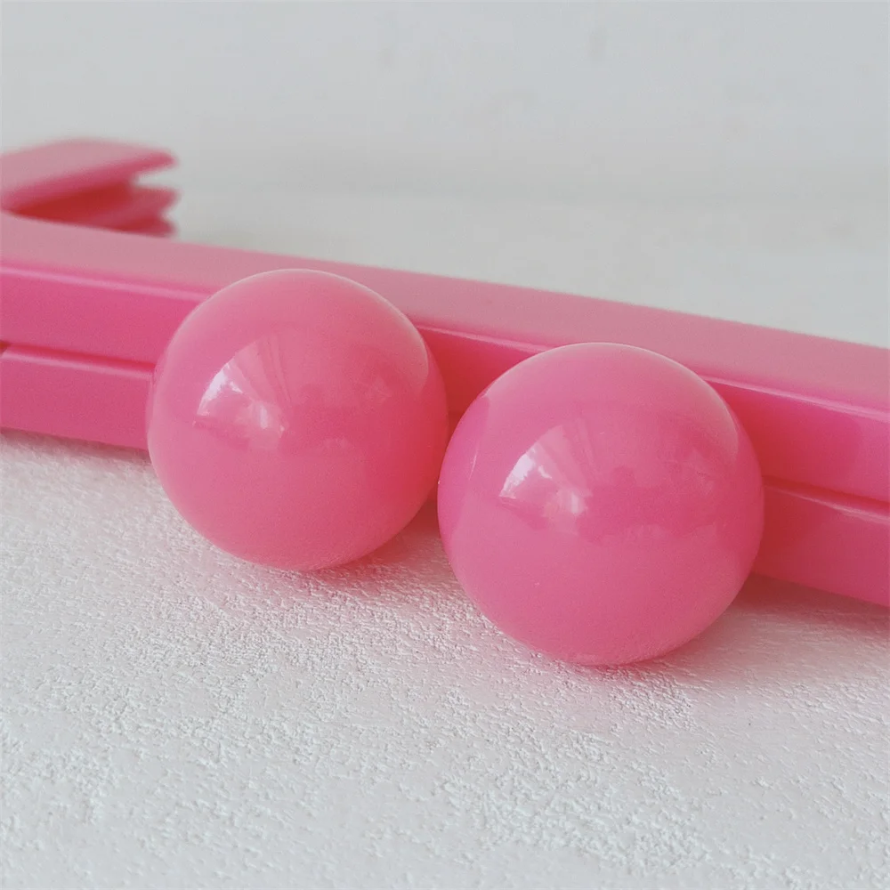 Pro Lady Handbag Handcraft Repair Diy Sewing Accessories Square Acrylic Handbags Handle Resin Big Ball Kiss Clasp Purse Frames